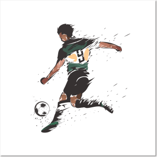 Soccer Player Posters and Art